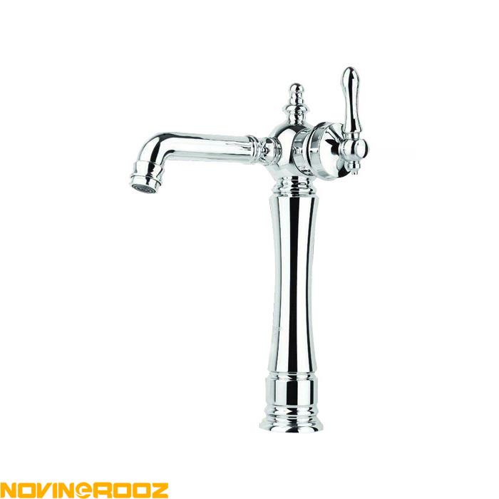 شیر روشویی پایه بلند رهاب مدل ونوس کروم